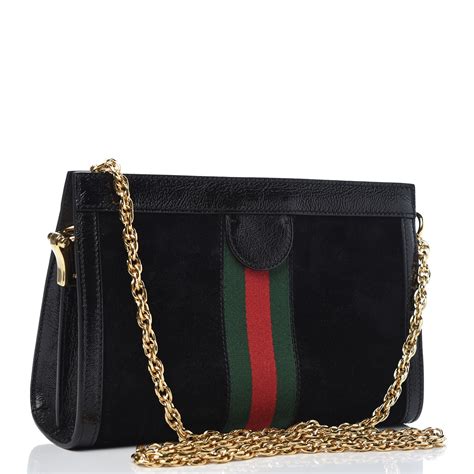 gucci bag black suede|Gucci ophidia shoulder bag black.